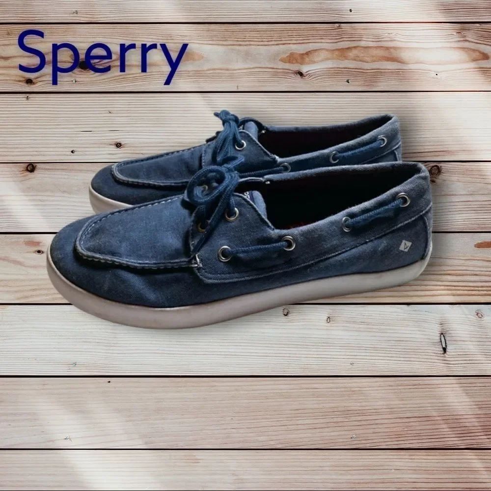 Sperry 'Top-Sider Tuck Jr' Blue Loafers Boat Shoes 6.5